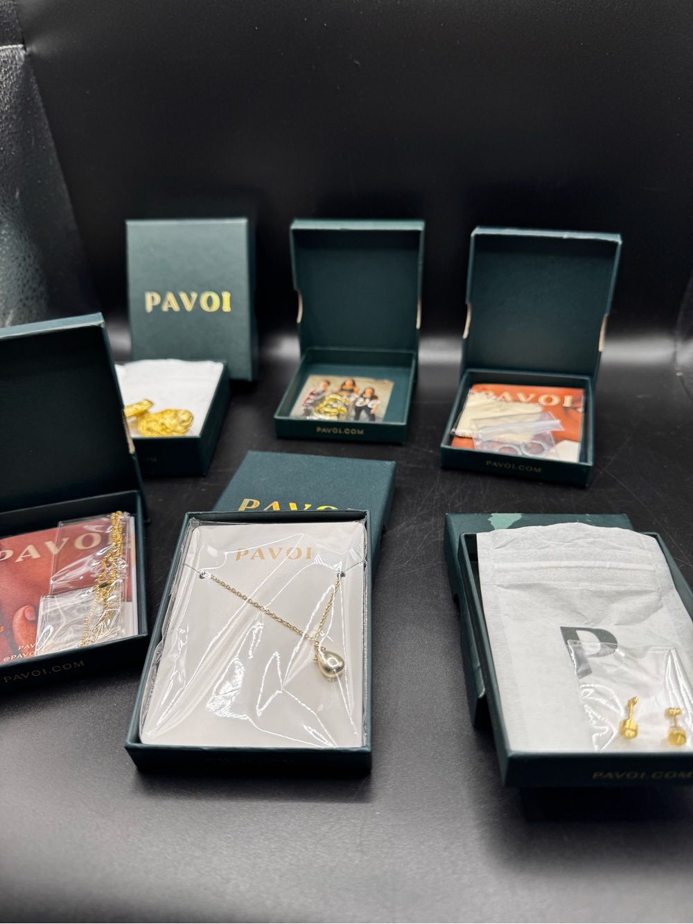 PAVOI jewelry lot Gold Tone